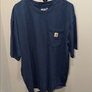 Carhartt Navy Short-Sleeve Pocket Tee